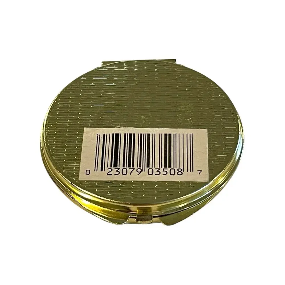 Mini Golden Round Jewelry Pill Box